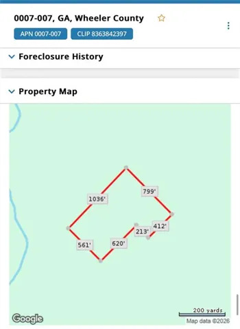 Map / location of property area