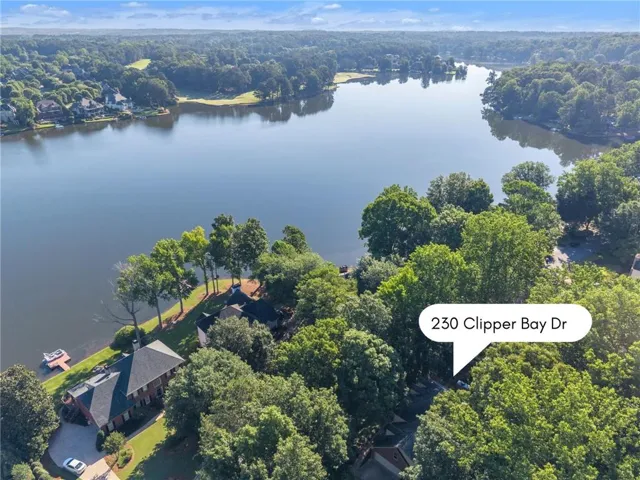 Expansive waterfront property with direct lake access and private dock