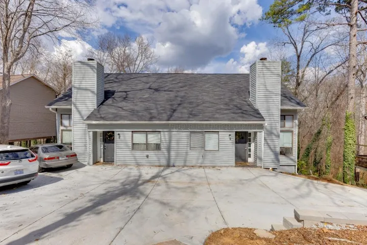 Front Elevation with New Driveway
