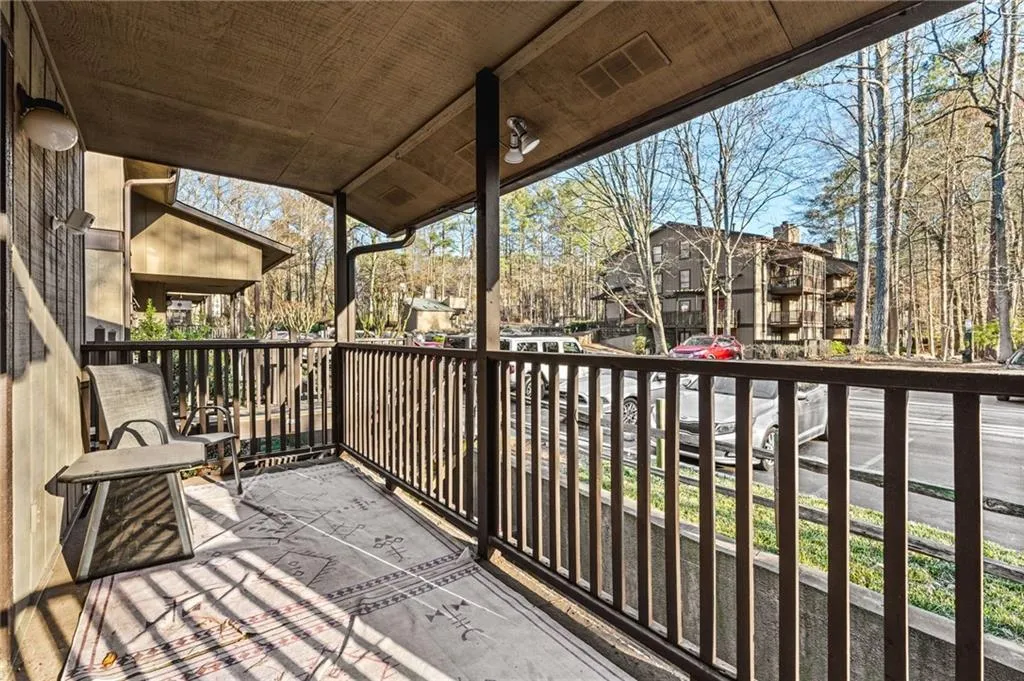 Balcony with a residential view