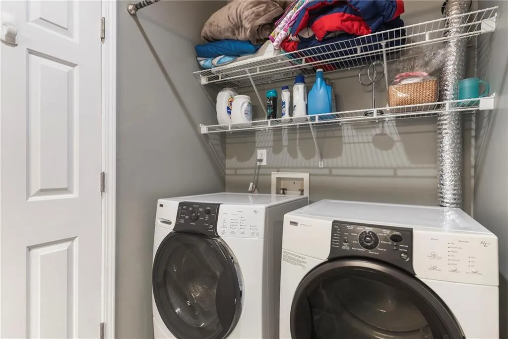 Two laundry rooms in this home - one on main level & this one in the basement