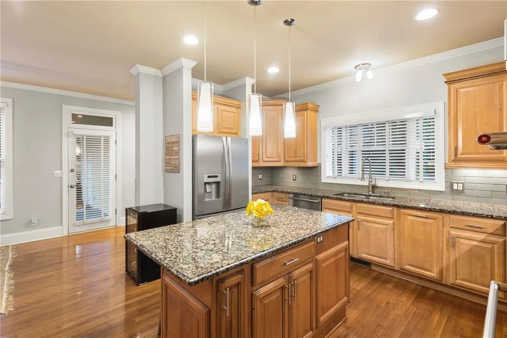 Custom solid-wood cabinetry is timeless