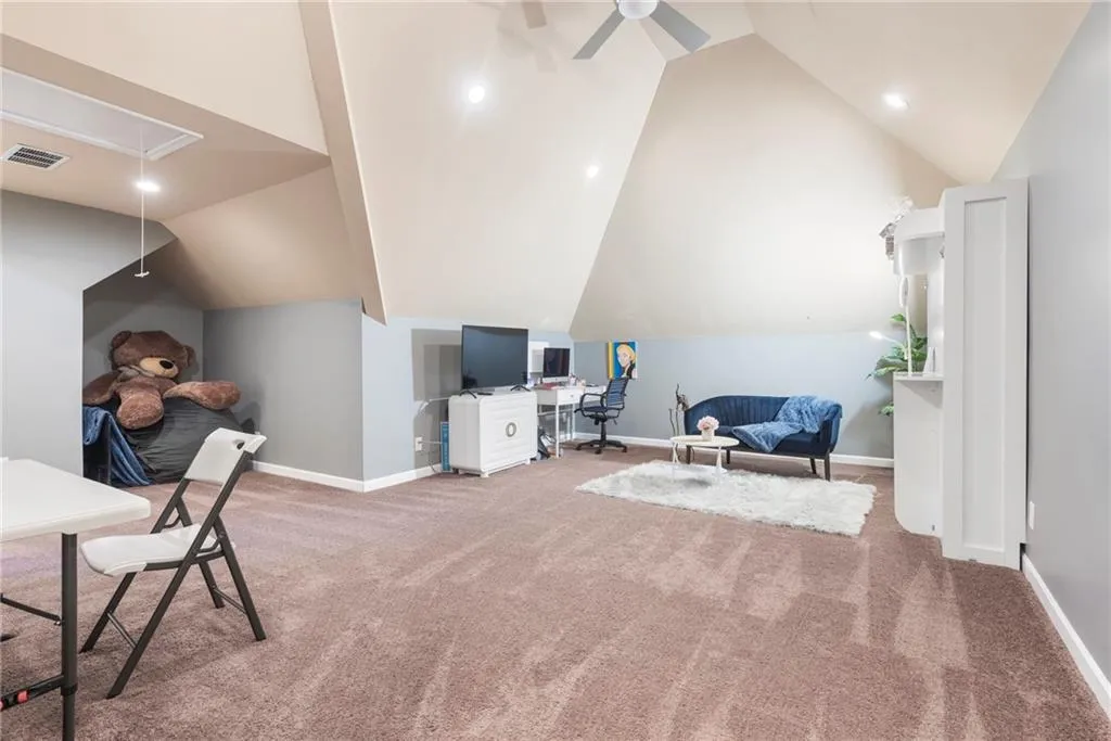 Upstairs Bonus Room is perfect between two bedrooms