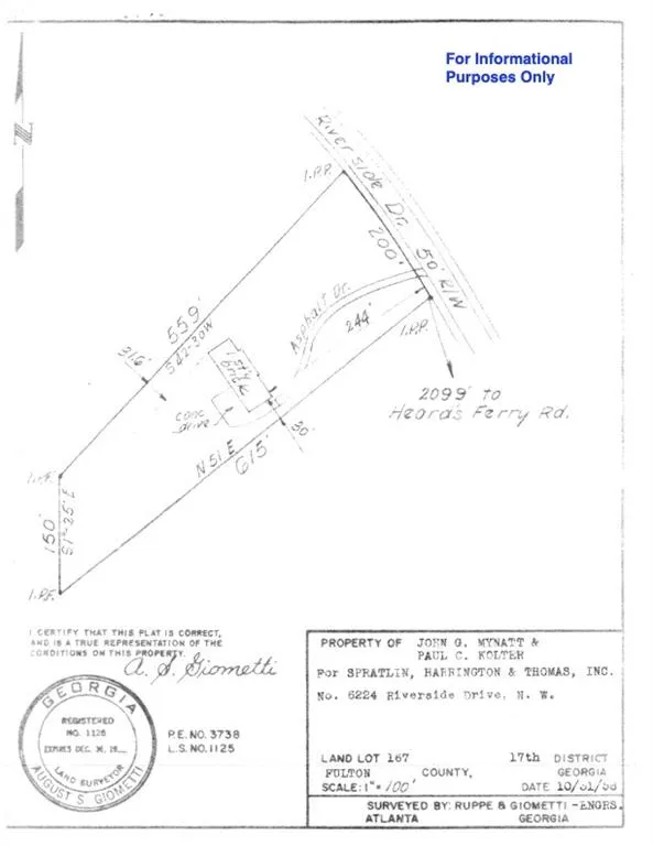 6224 Riverside Drive, Sandy Springs, Georgia 30328, ,Land,Sold,6224 Riverside Drive,6884385