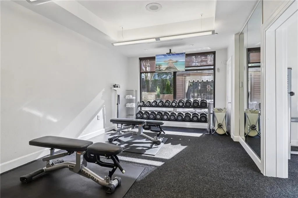 View of workout area