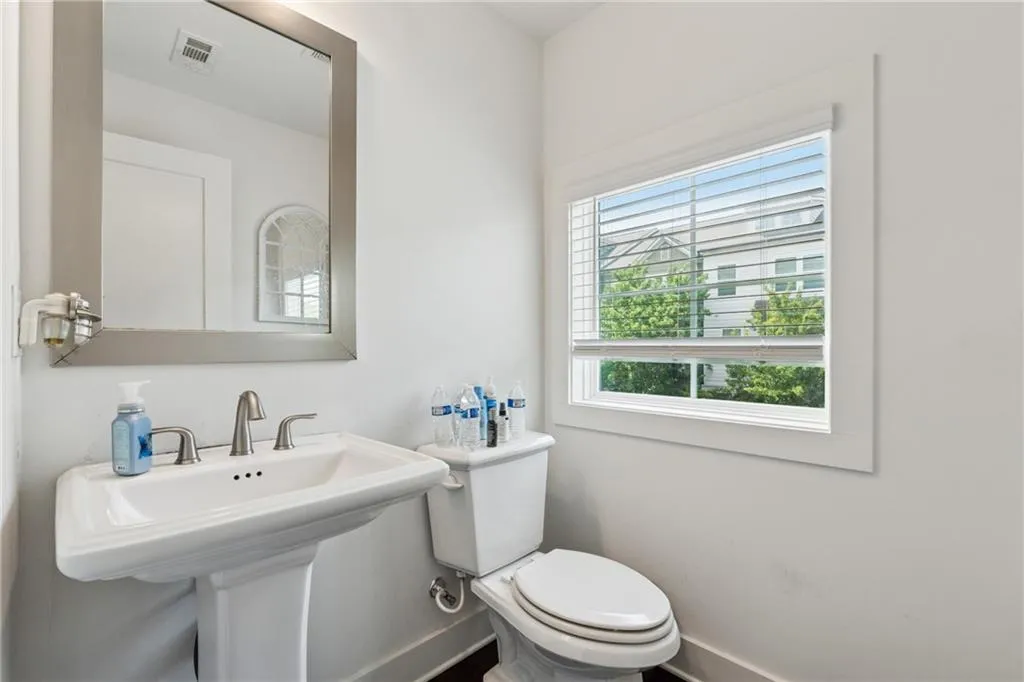 Bathroom with toilet and a sink