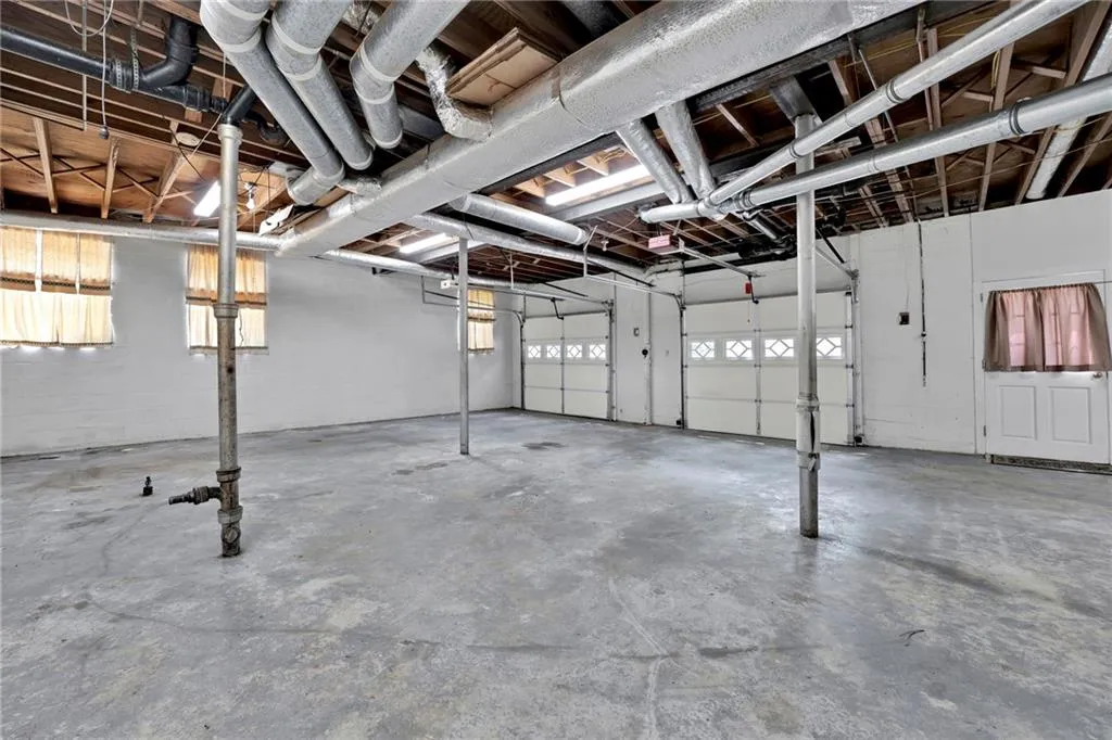 Basement with a wealth of natural light