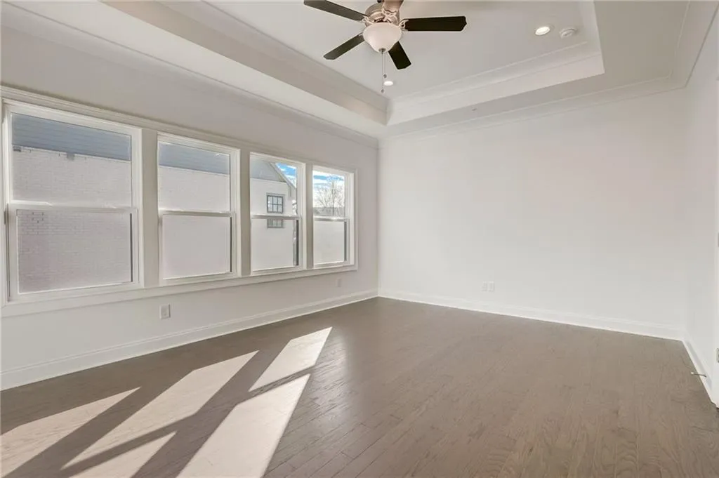 You will love the natural light in the Primary Suite.  We also added can lighting!