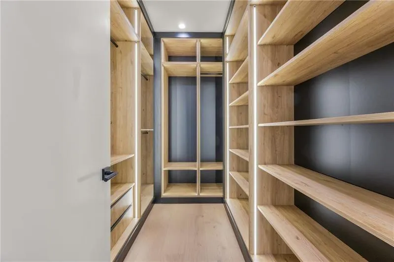 Spacious secondary built in closet with LED. Have you ever seen this in secondary closets?