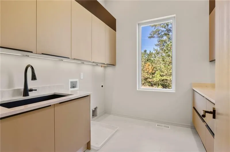 Laundry room for the main level only. There is a larger 2nd laundry room upstairs.
