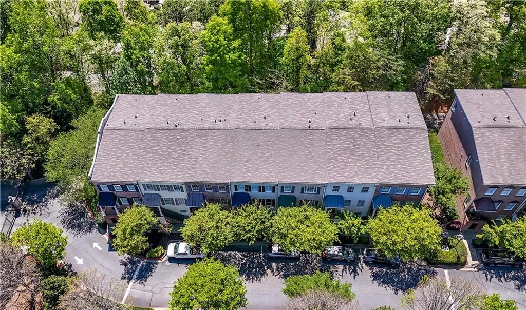 Drone / aerial view of apartment complex