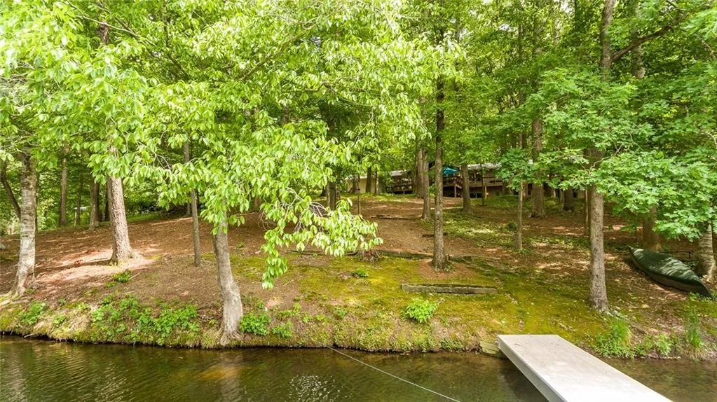 Older photo depicting normal lake levels