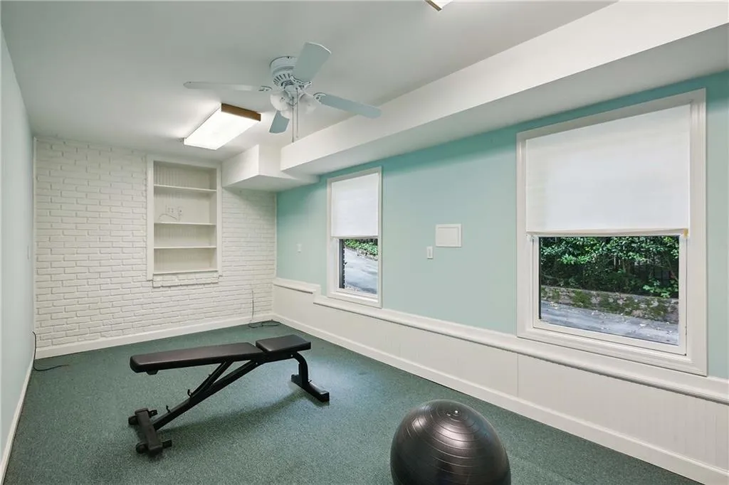Basement gym or office