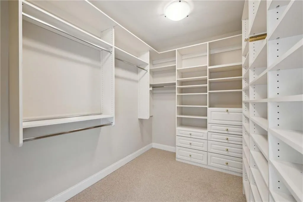 Two primary closets