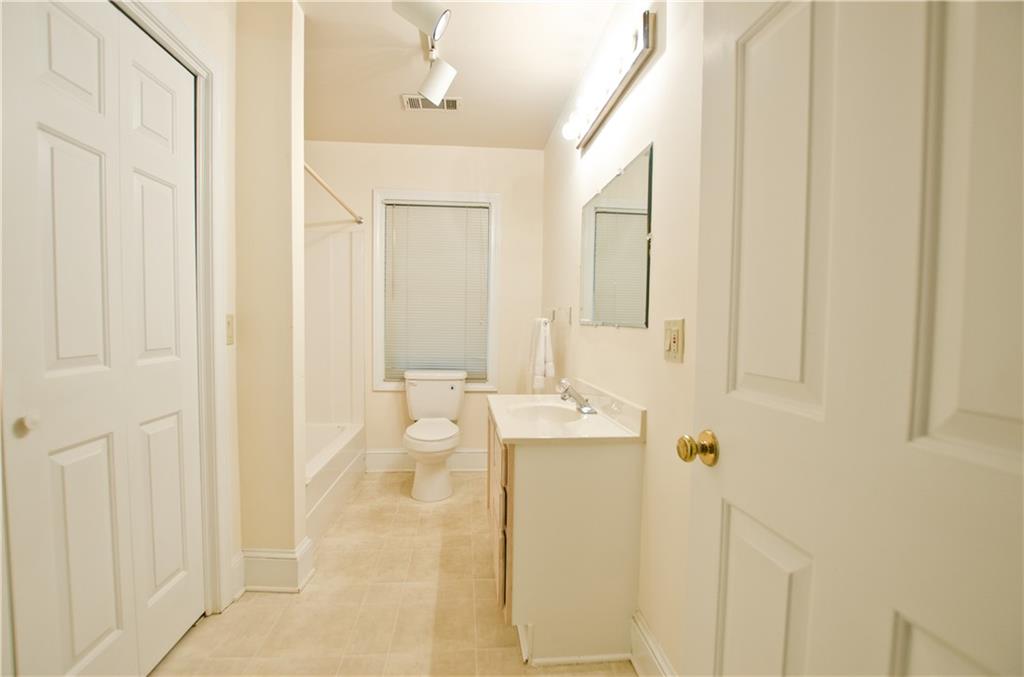 Terrace level full bath and spacious closet