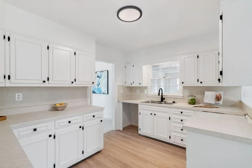 Newly Painted Cabinets And Fixtures!