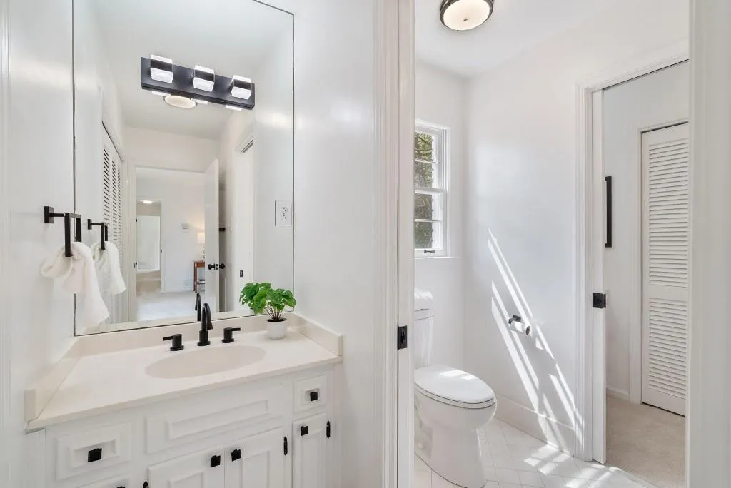 Separate Vanities With New Fixtures!