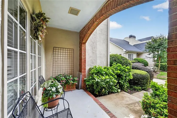 Front porch entry, weather protected
