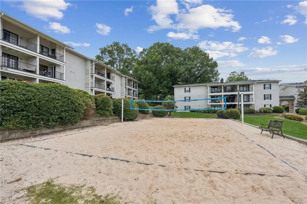 View of community with volleyball court
