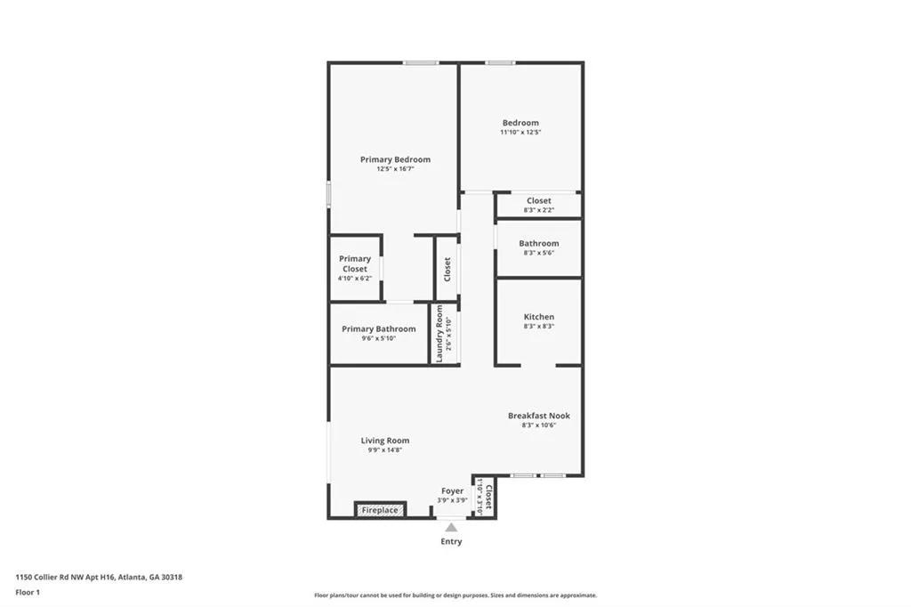 View of floor plan / room layout