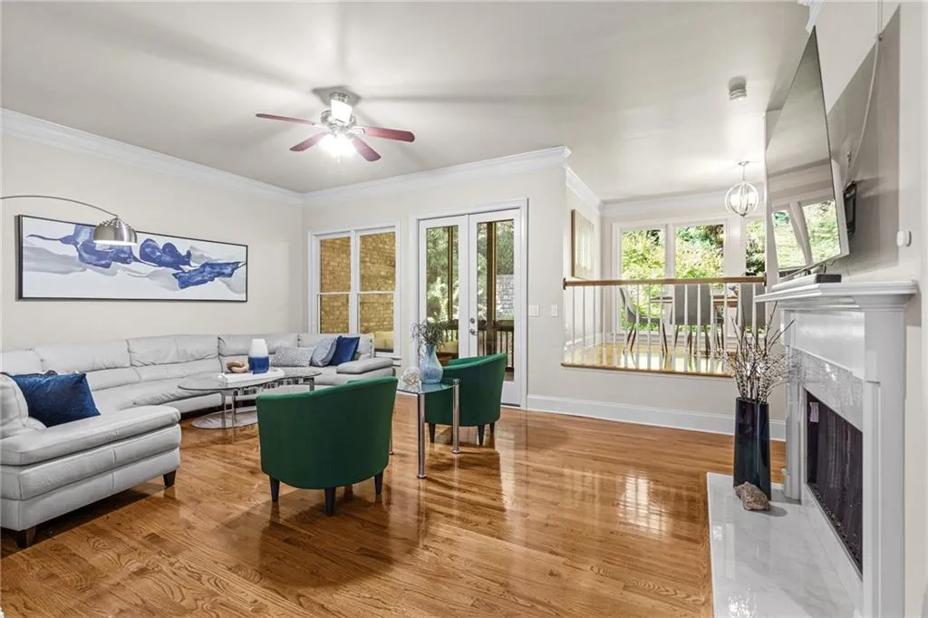 All three floors have hardwoods!