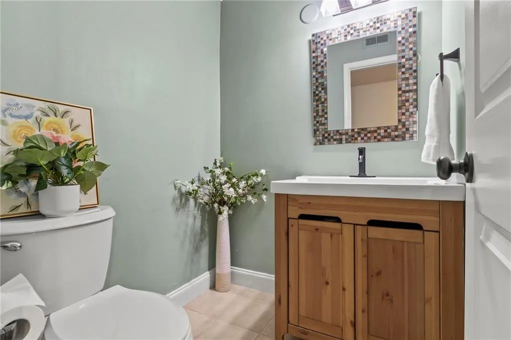 Powder room on main level