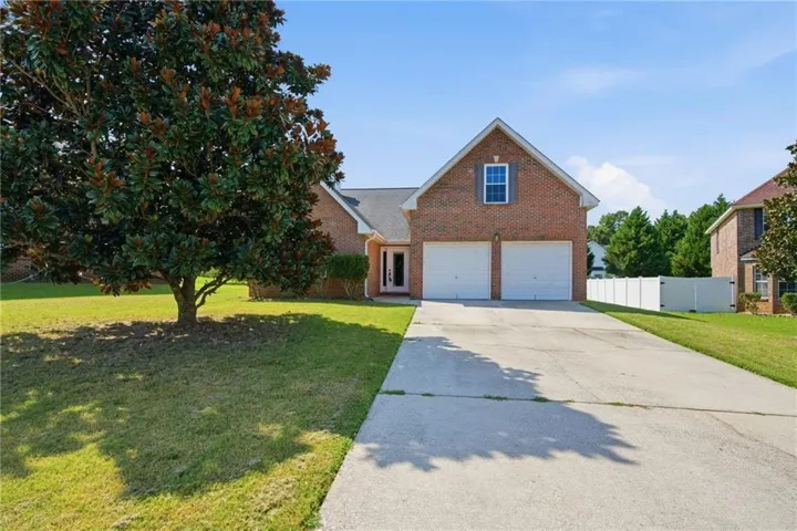 Brick exterior with a gabled roofline