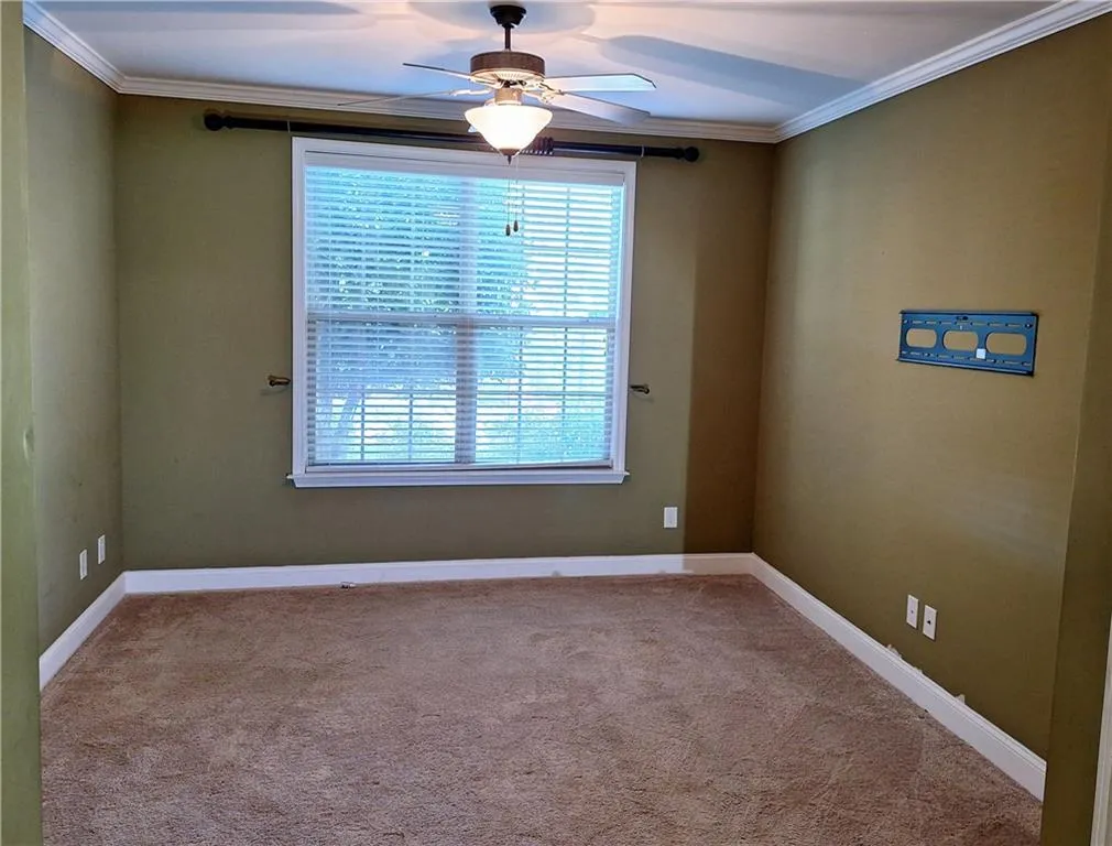 View to Primary Bedroom from Primary Bath entry.