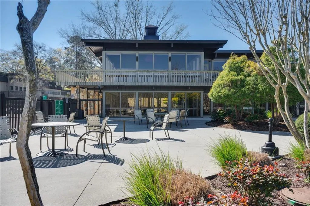 Back of clubhouse