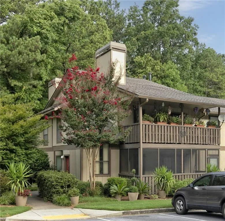 End unit garden level in quiet setting