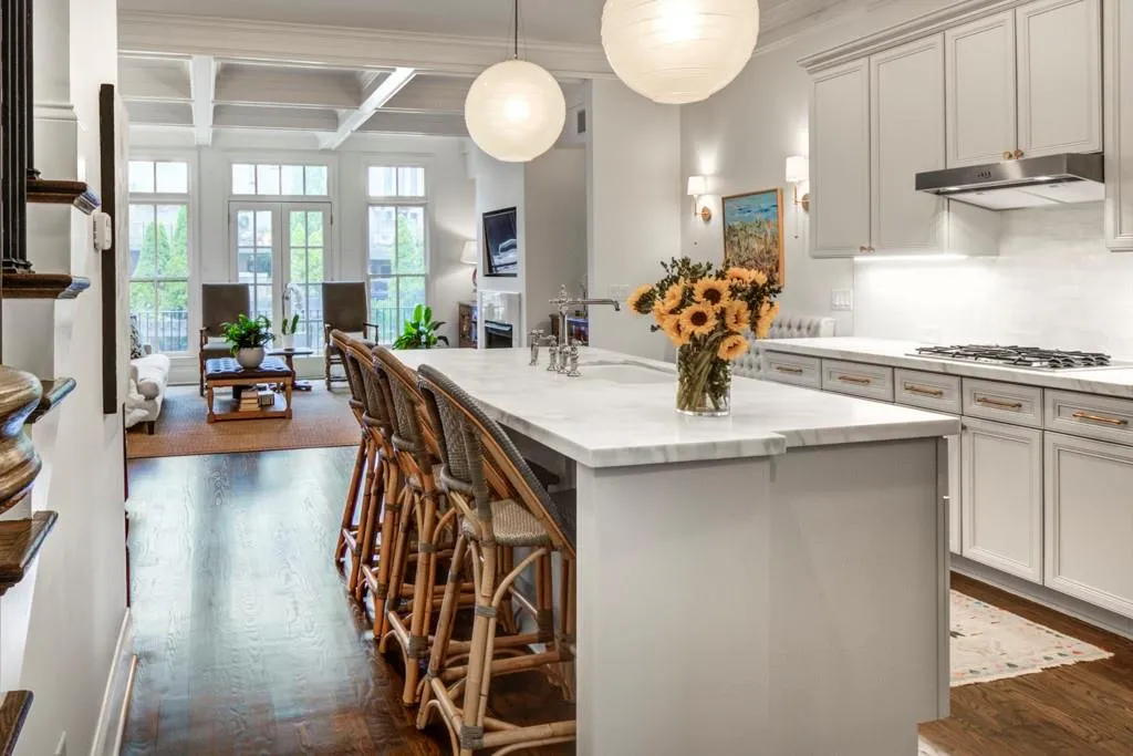 Renovated kitchen with stainless steal appliances