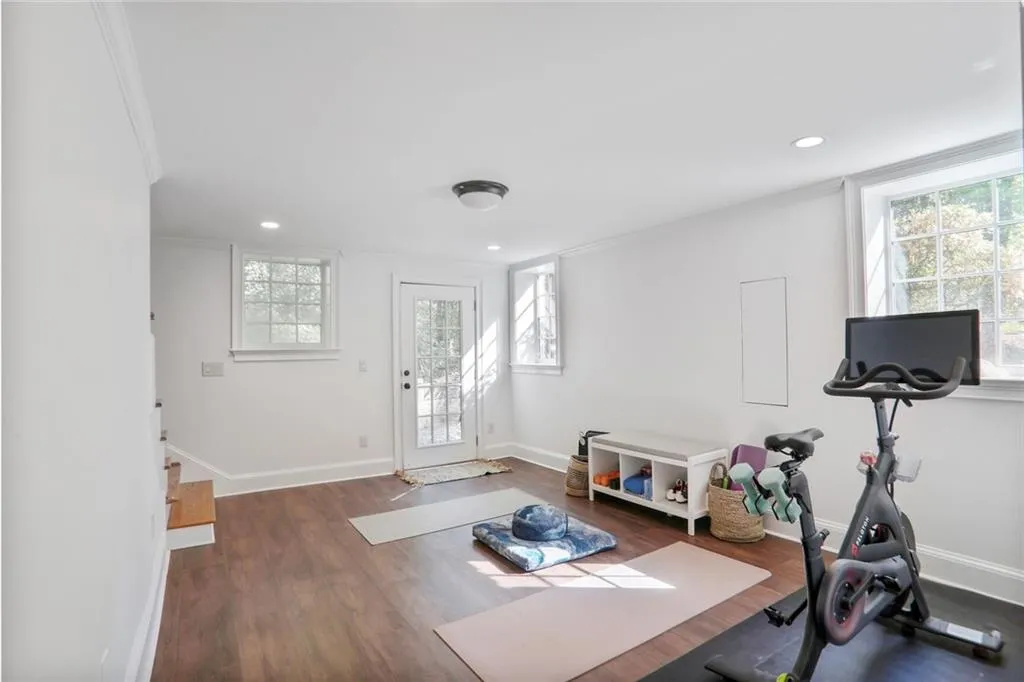basement exercise room