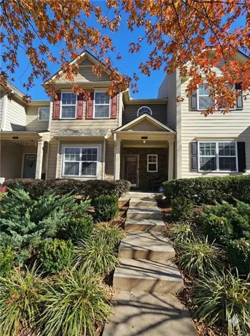 View of traditional-style home yard visual generated