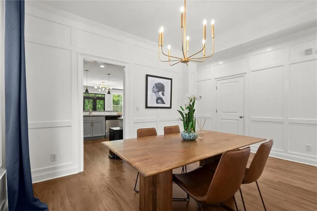 Separate Dining with Board and Batten Molding.