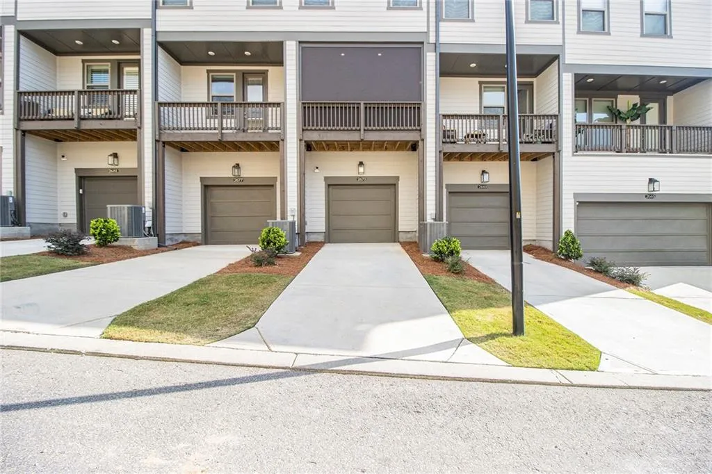 Multi unit property with a garage and driveway