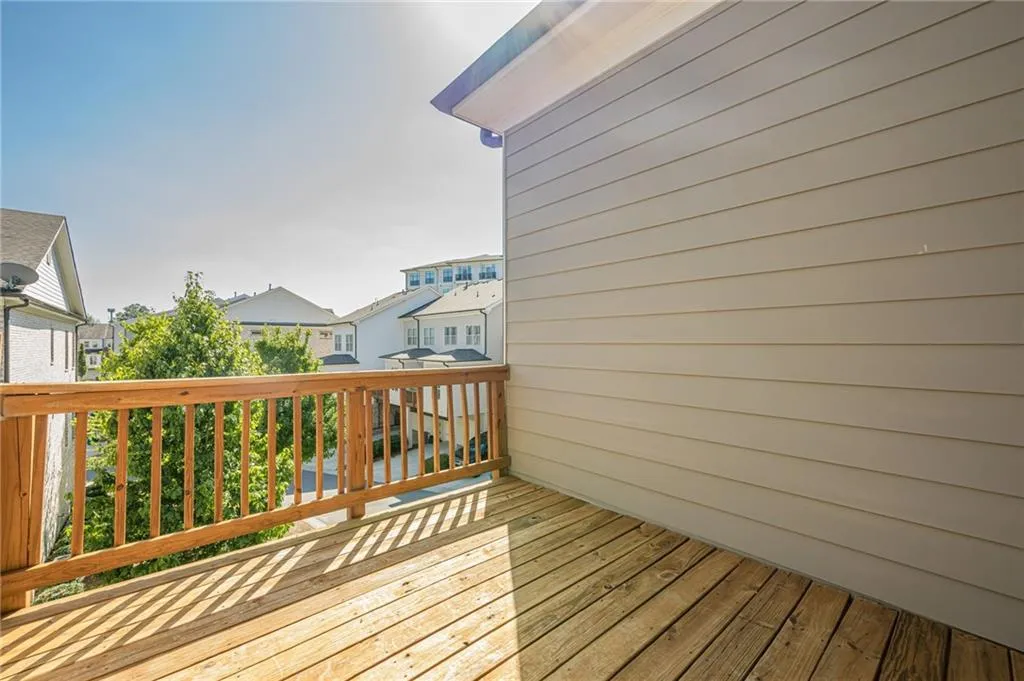 Private deck off primary bedroom