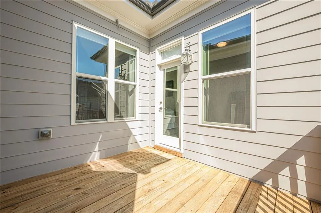 Private deck off primary bedroom