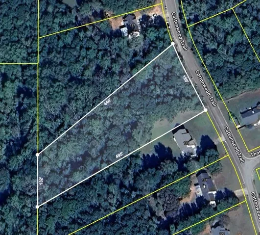 Property Boundary Map. Illustrating the defined perimeter of the property with dimensional data