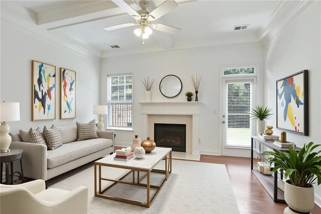 Virtually Staged living room