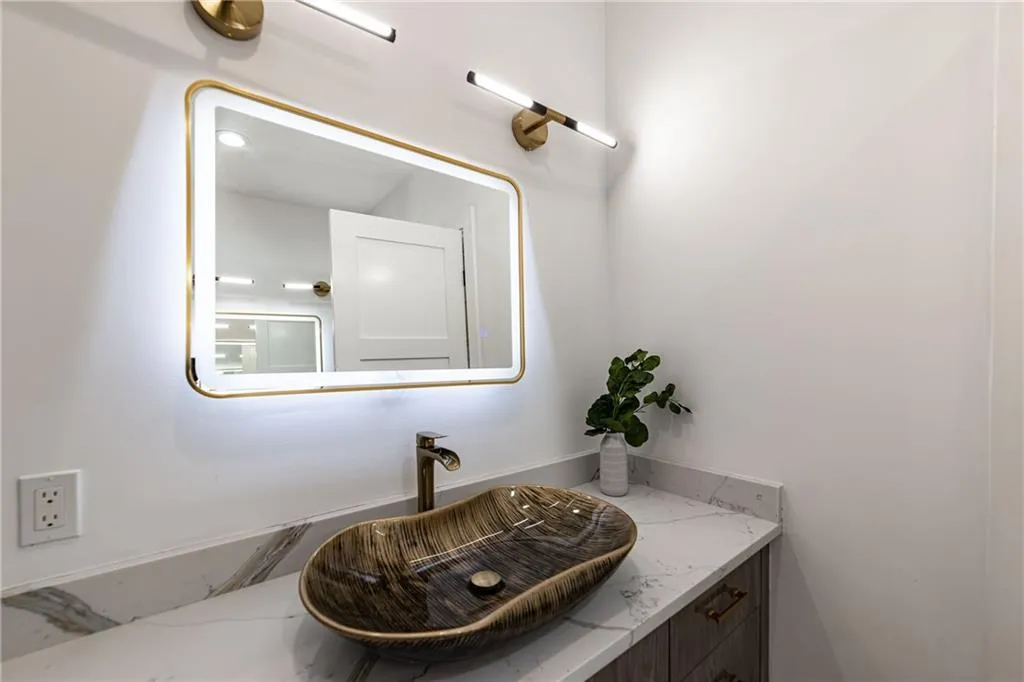 Bathroom featuring vanity