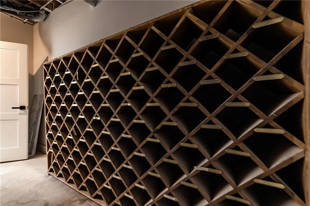 View of wine cellar