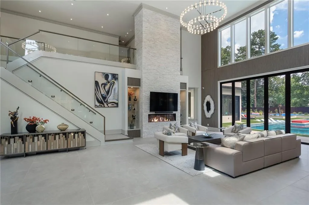 24' tall expansive Great Room with open layout