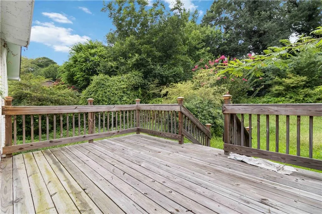 View of wooden terrace