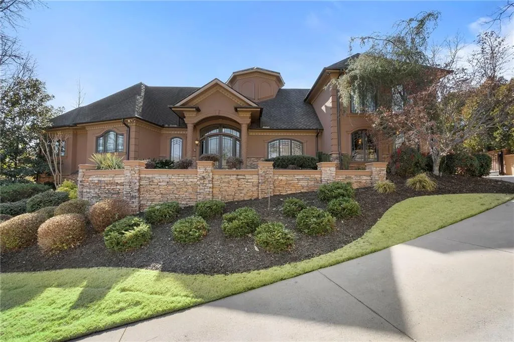Professionally landscaped.