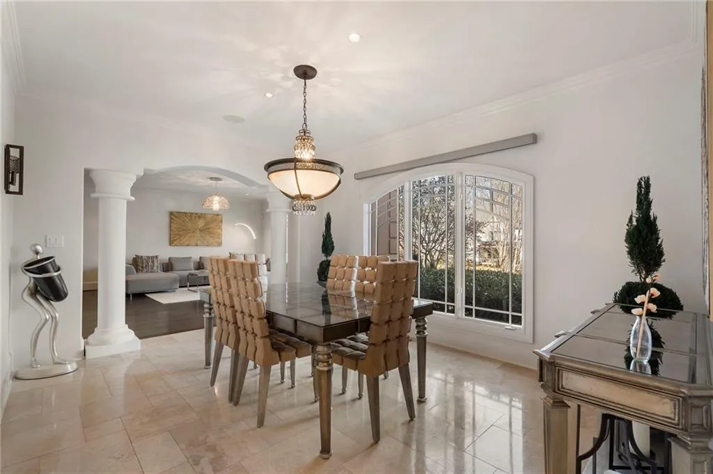Open to the family room.