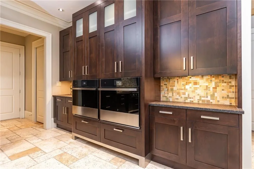 Two full sized ovens and lots of storage space
