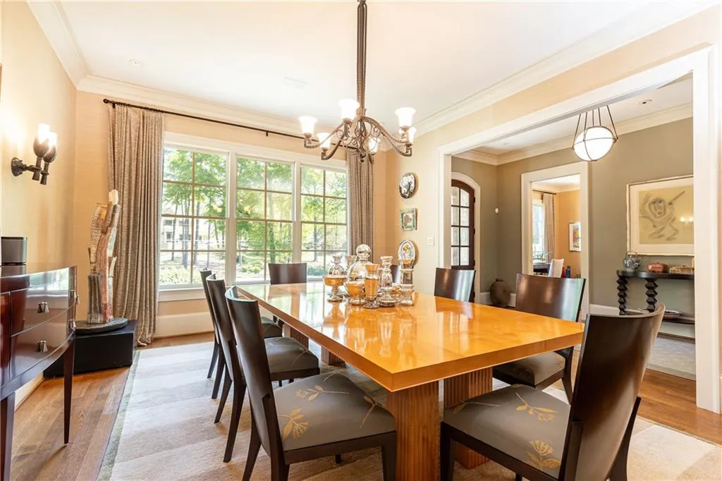 Formal dining room accommodates large dining table and plenty of seating