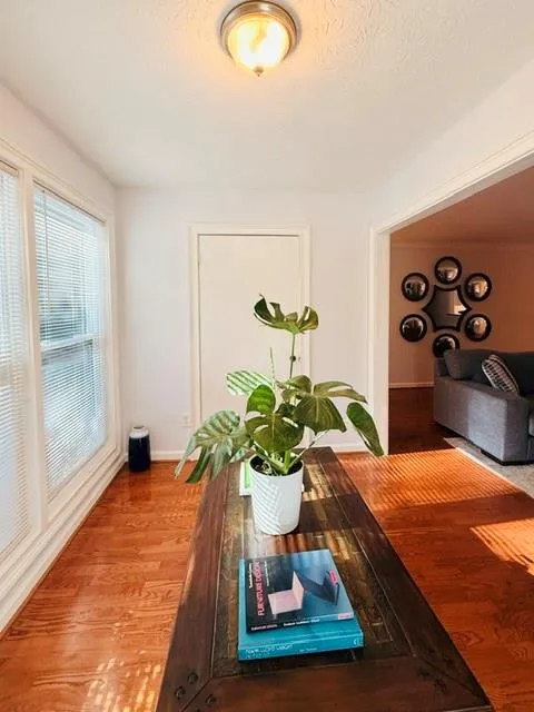 Perfect for home office, plants or an area for guests.