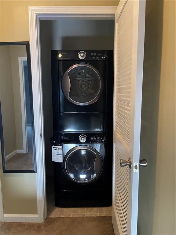 Upstairs hallway closet laundry