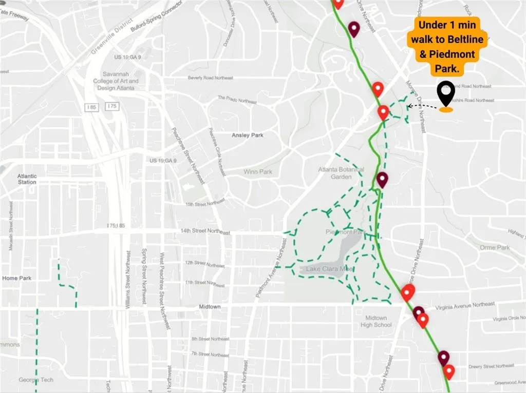 Map of property with streets / nearby areas